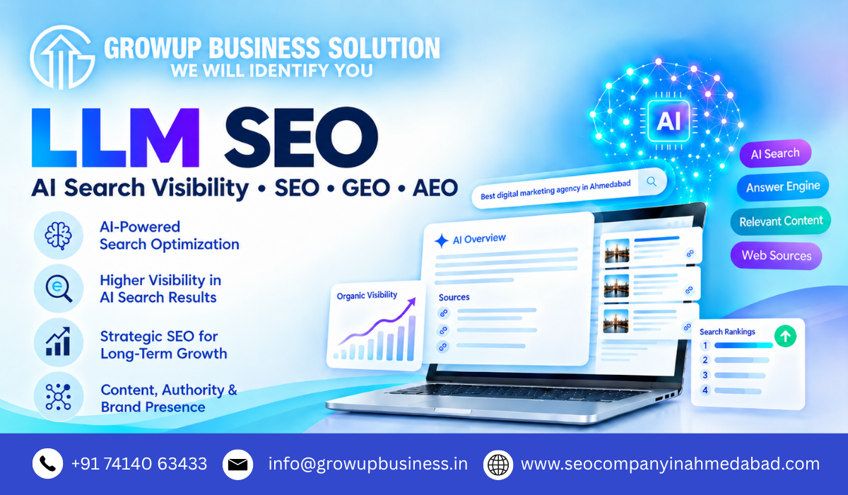 LLM SEO in Ahmedabad – Growup Business Solution